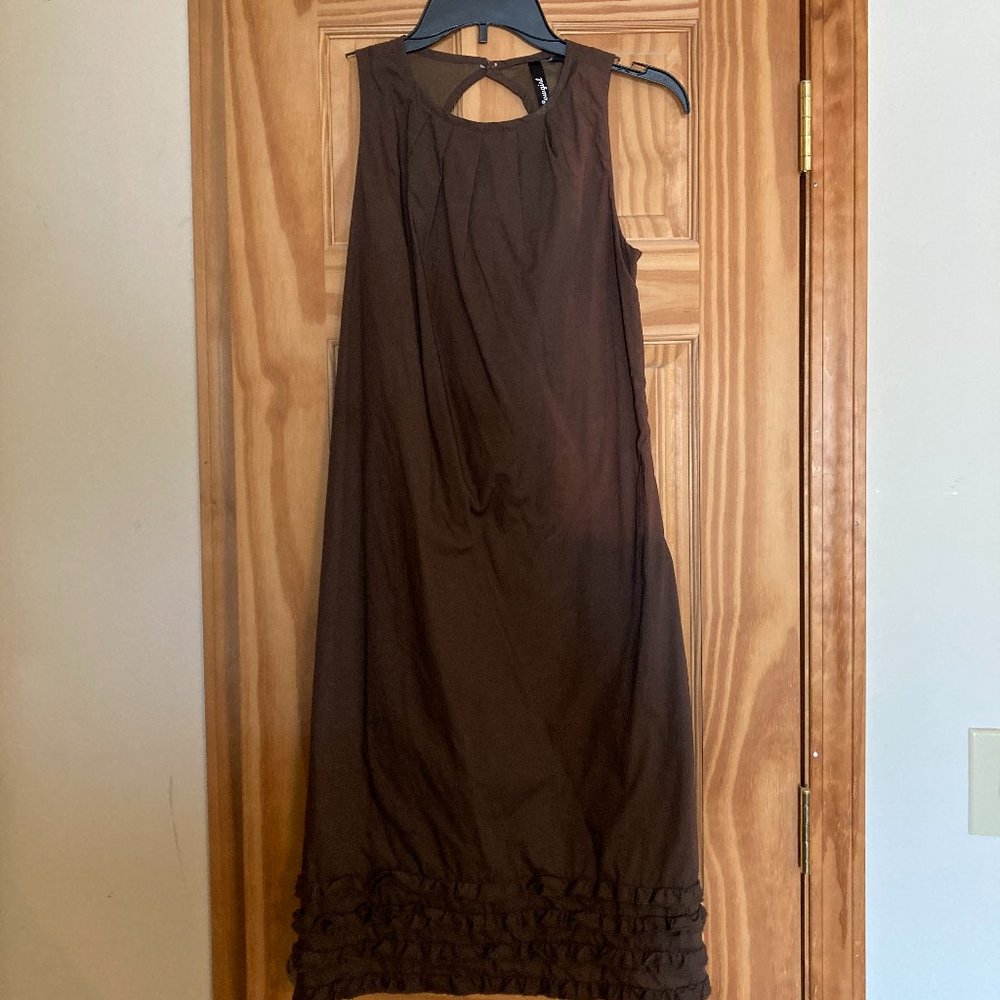 Midi brown cowgirl sheath dress size S